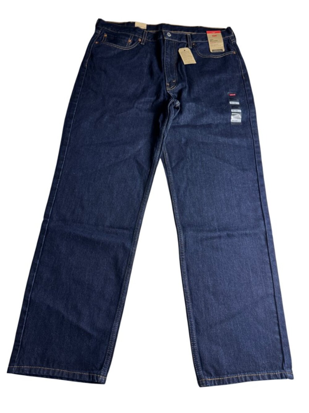 Levi's 550 Relaxed Fit Jeans Men's 38x32 Dark Wash Blue 100% Cotton NWT